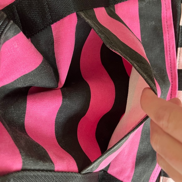 Victoria’s Secret pink striped crossbody - Picture 9 of 13